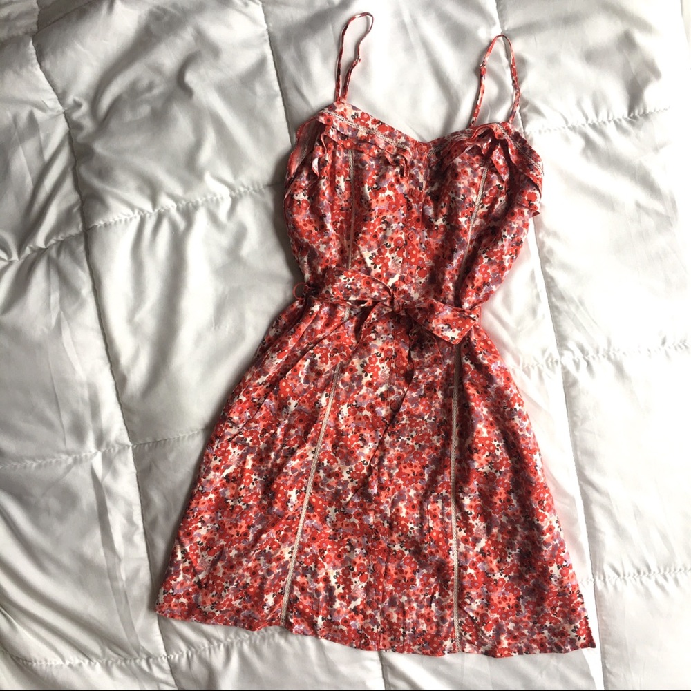 NWOT LC Lauren Conrad Floral Button Down Dress